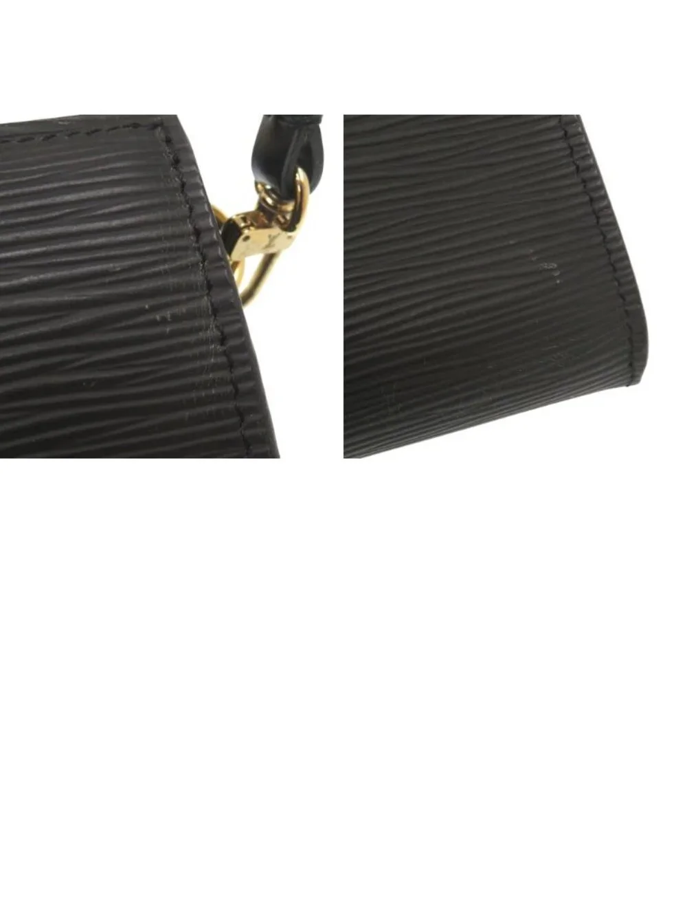 Louis Vuitton Pochette Soiru Epi Noir Pouch